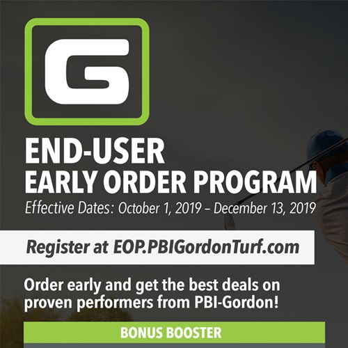 PBI-Gordon 2019 Early Order Program for golf and landscape